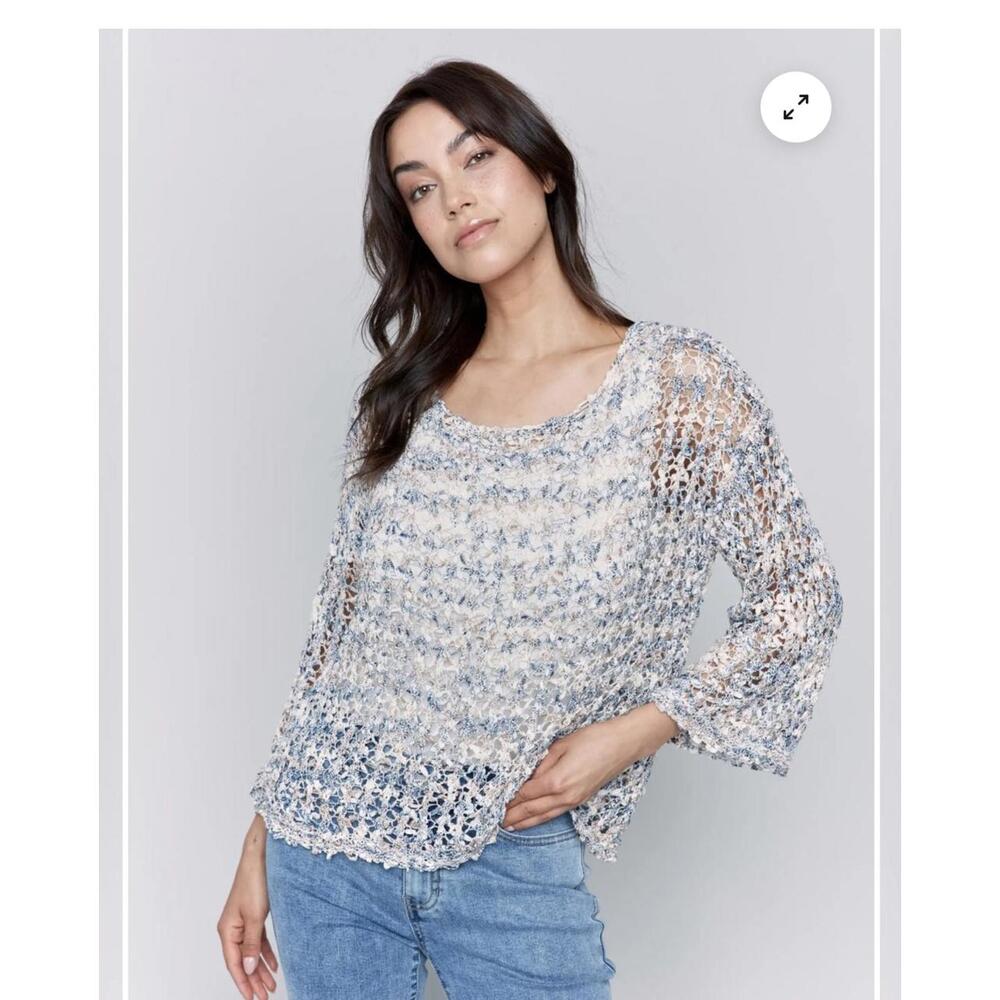 Charlie B Tape Yarn Sweater - Size Medium